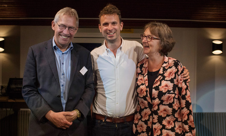 Bestyrelsesformand Alfred Josefsen, ny forstander Rasmus Meyer og nuværende forstander Rikke Forchhammer